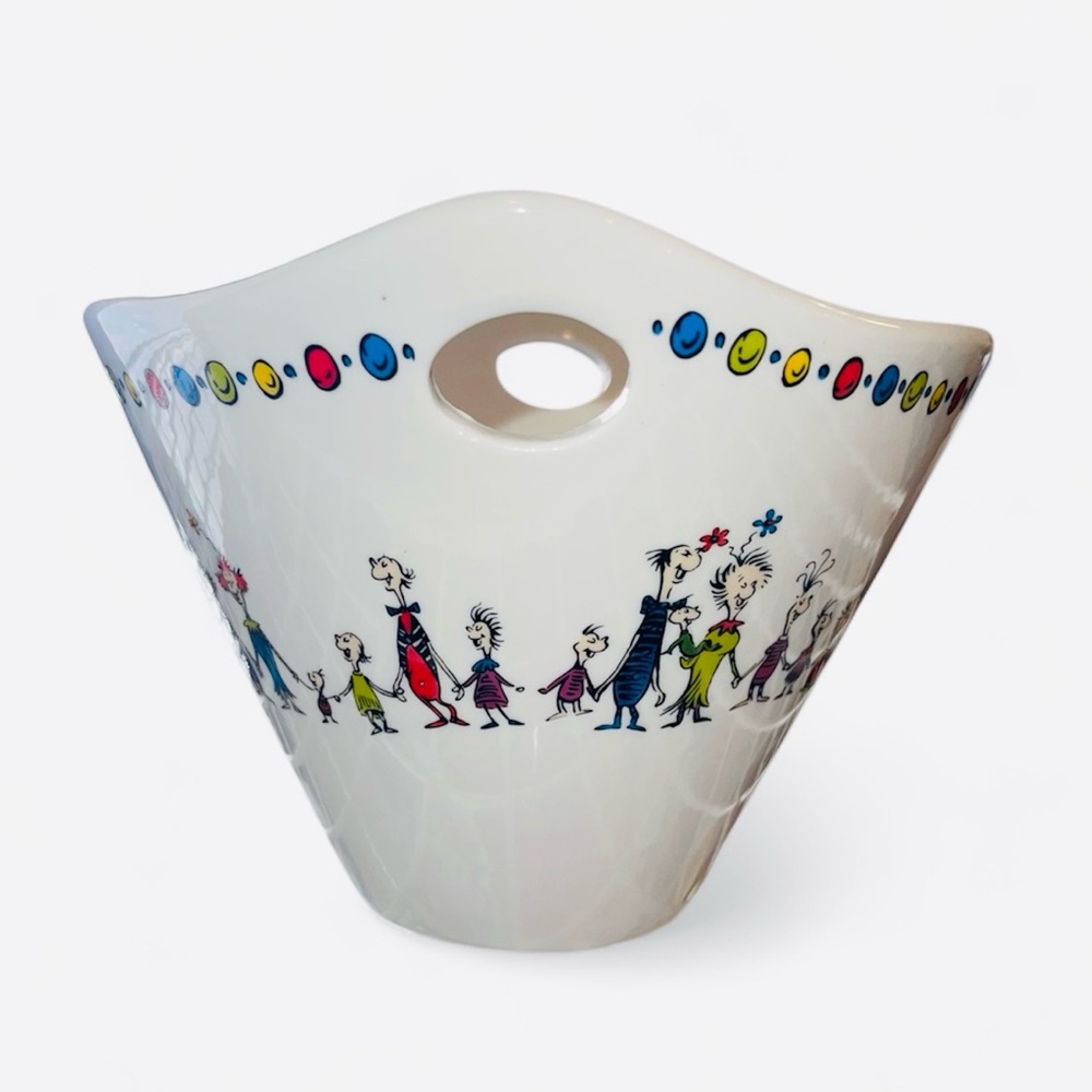 Dr Seuss Grinch Cindy Lou Christmas RAMEN Noodle BOWL -Wooden Chopsticks Missing - Picture 3 of 5